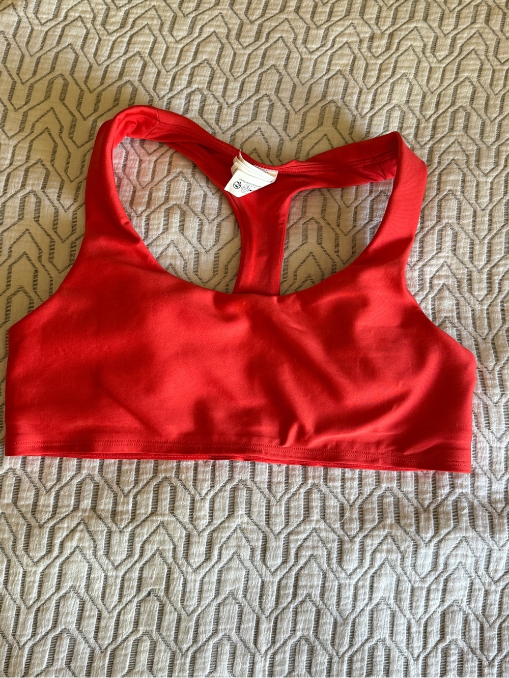 ALO Yoga Red Racerback Sports Bra - Women Intimates